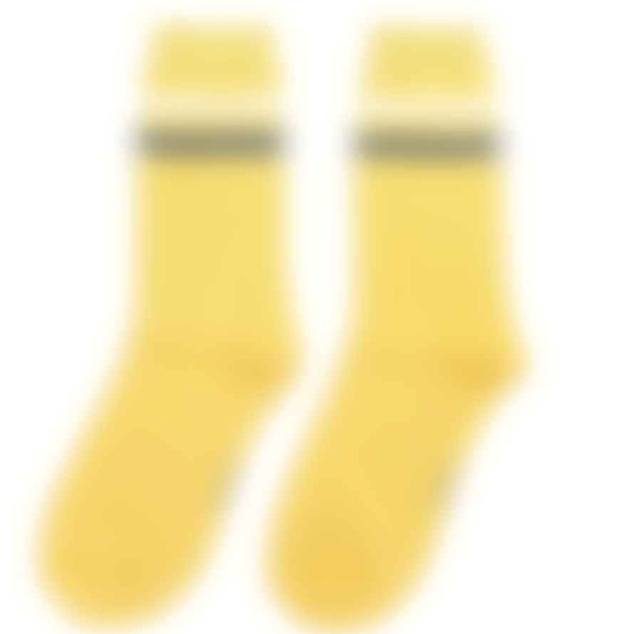 Miss Sparrow Sks369 Sport Stripes Socks Light Yellow