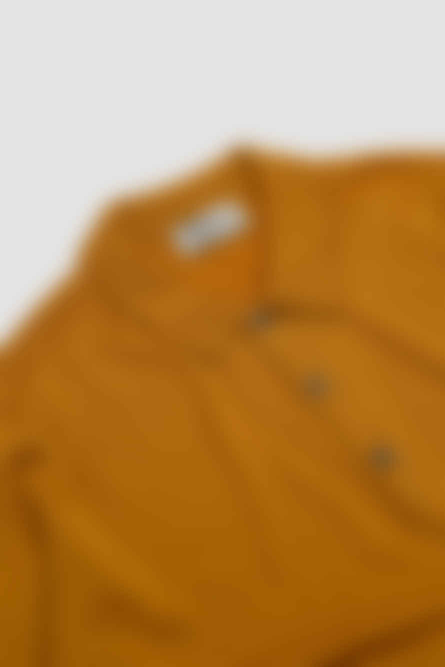 John Smedley Belper Ls Polo Shirt Saffron