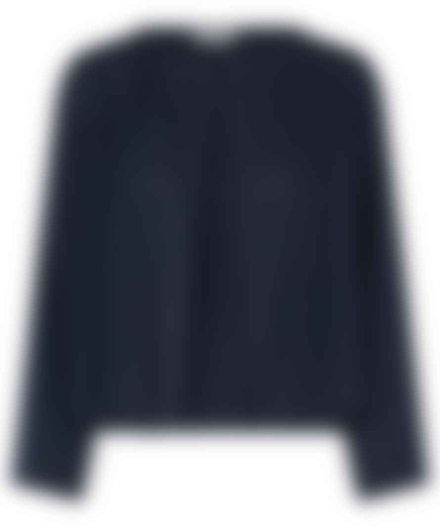 Masai Clothing Majulitta A-shape Knit Jacket- Navy