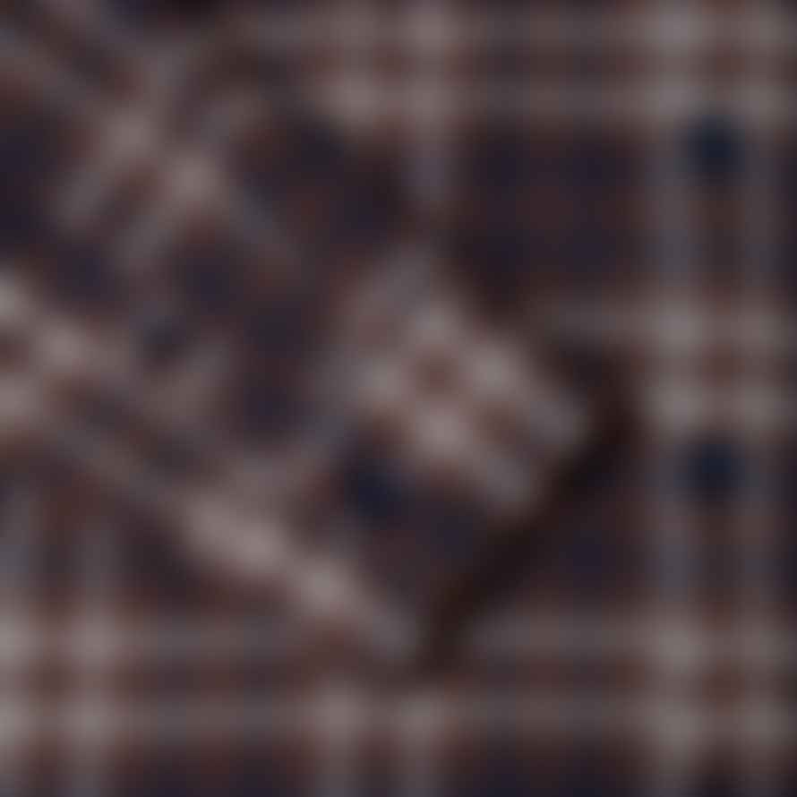 Remus Uomo Flannel Check Overshirt - Navy / Red