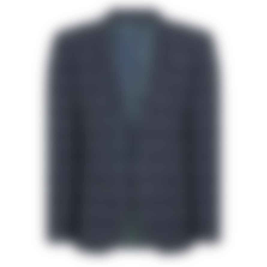 Remus Uomo Larenzo Check Suit Jacket - Dark Grey / Blue