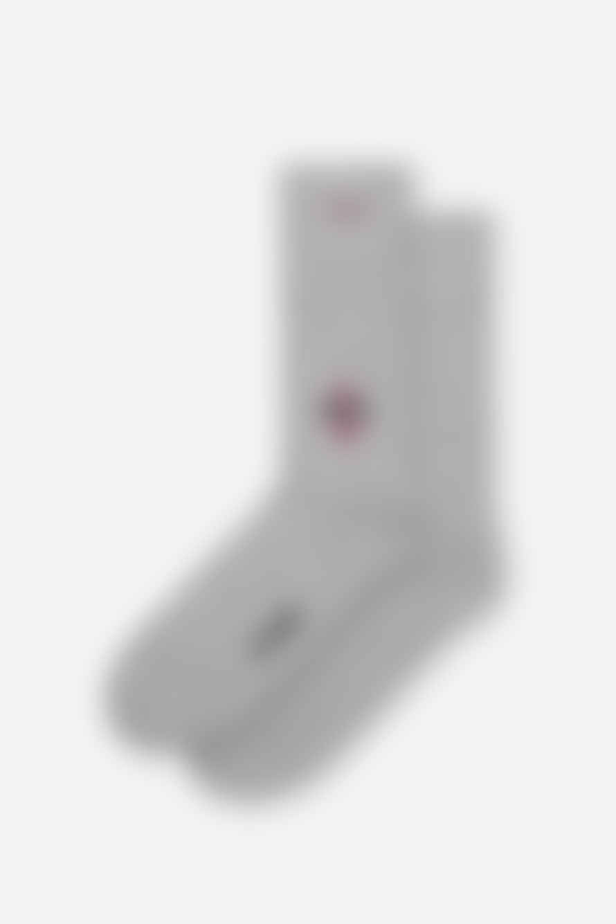 A-dam Poker Grey Melange Socks