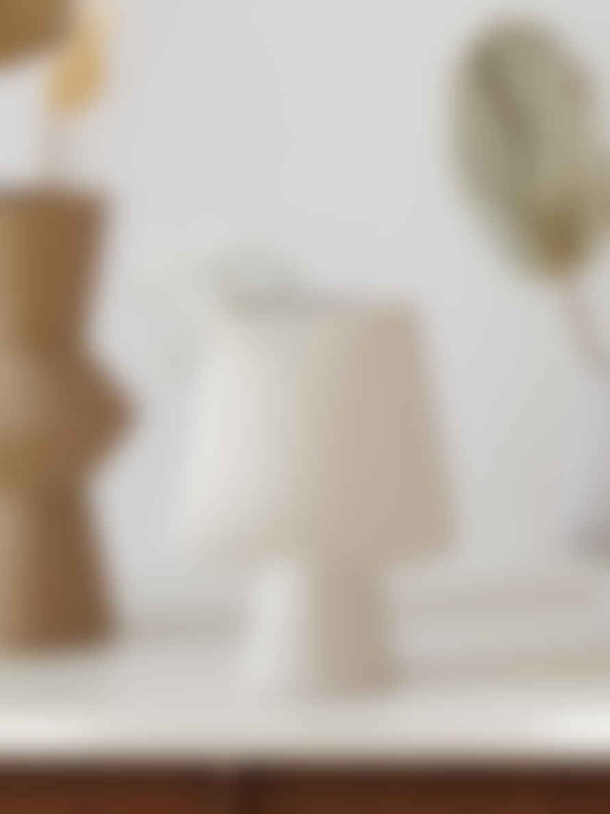 Light & Living Ciara Cream Ceramic Sculptural Vase