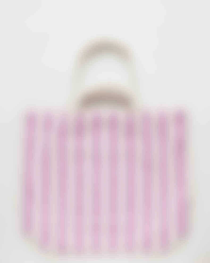 Baggu Giant Pocket Tote - Pink Awning Stripe
