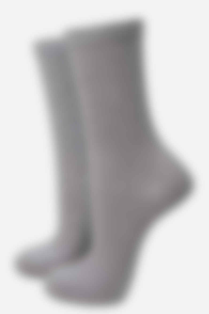 Miss Shorthair Ltd Miss Shorthair 4898dg1 Silver Sparkly Grey Glitter Socks