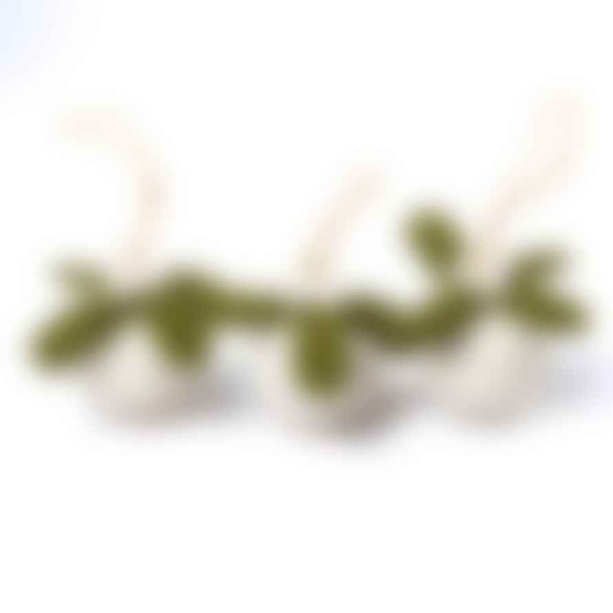 Sjaal met Verhaal Felt Christmas bauble - Mistletoe 3D
