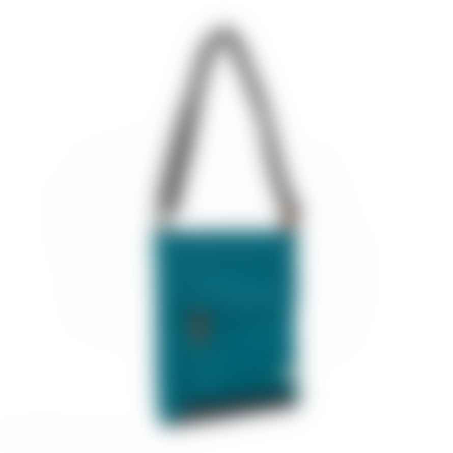 ROKA Roka Cross Body Shoulder Bag Kennington B Medium Recycled Repurposed Sustainable Nylon In Marine
