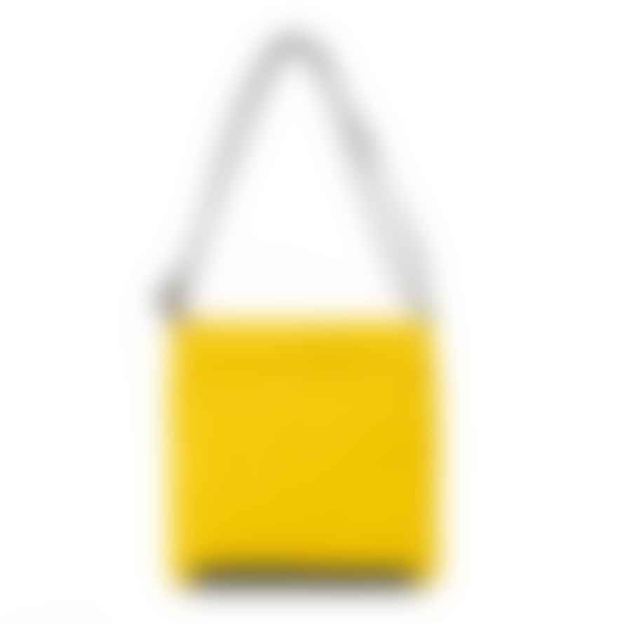 ROKA Roka Cross Body Shoulder Bag Kennington B Medium Recycled Repurposed Sustainable Nylon In Mustard