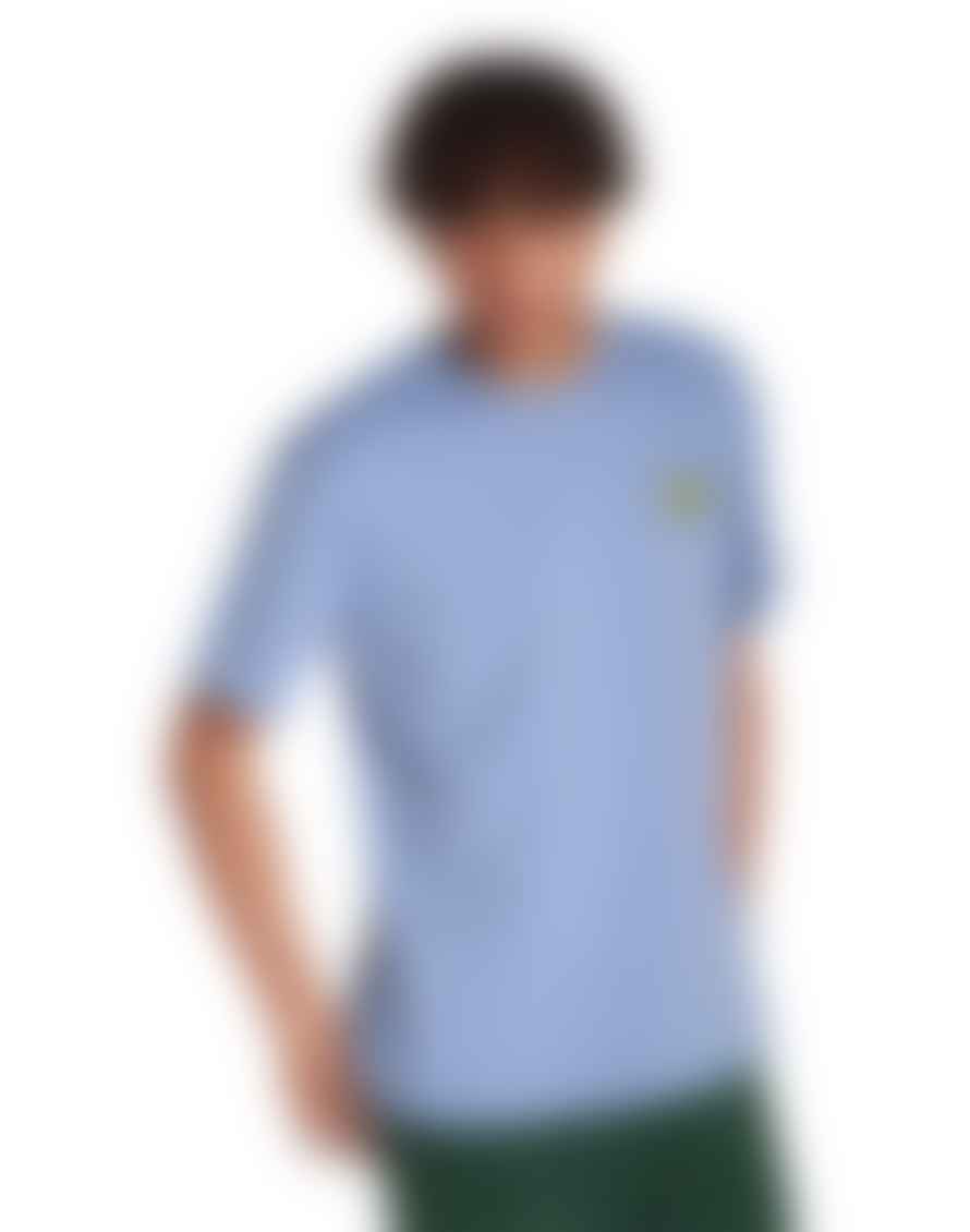 OLOW T Shirt Bleu Sérigraphié