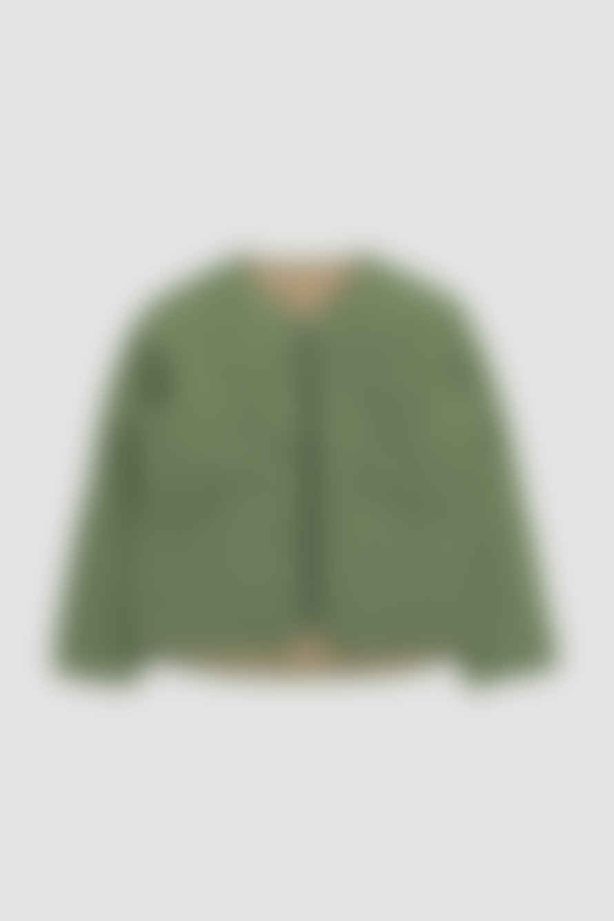 Universal Works Reversible Military Liner Jacket Green/Sand