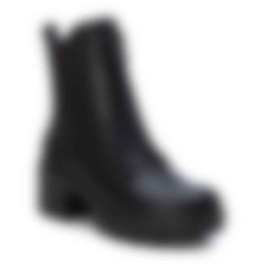 Xti Zip Front Chunky Ankle Boot - Black