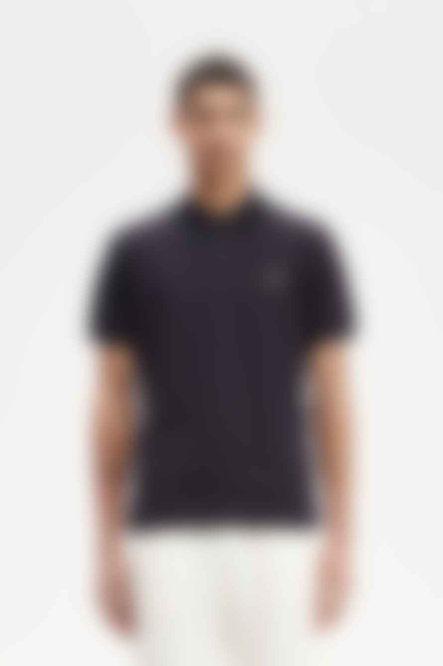 Fred Perry Fred Perry Reissues Original Plain Polo Black / Light Oyster