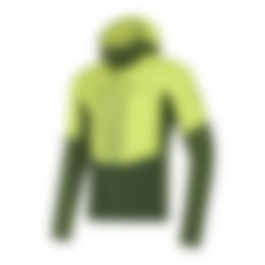 LA SPORTIVA Maglia Session Tech Hoody Uomo Forest/Lime Punch