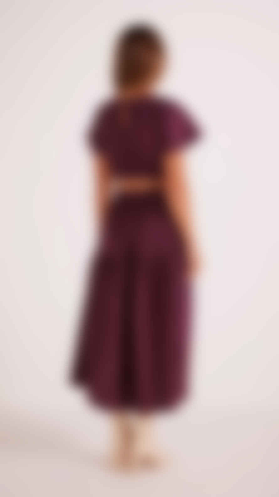 MinkPink Allegra Cut Out Midi Dress - Purple