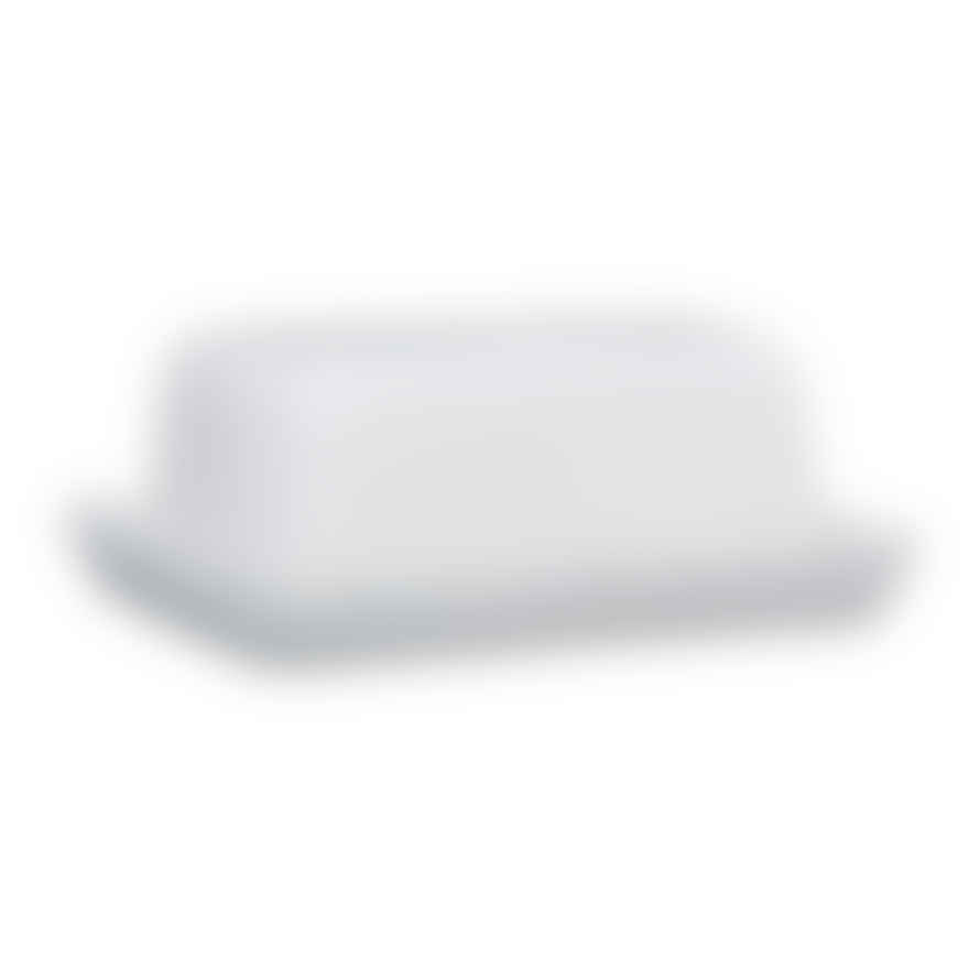 Distinctly Living French White Ceramic Butter Dish