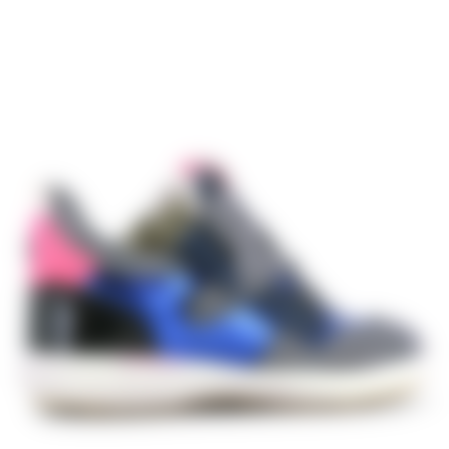 Shoesme Leather Sneaker (grey/blue/pink) 21-26