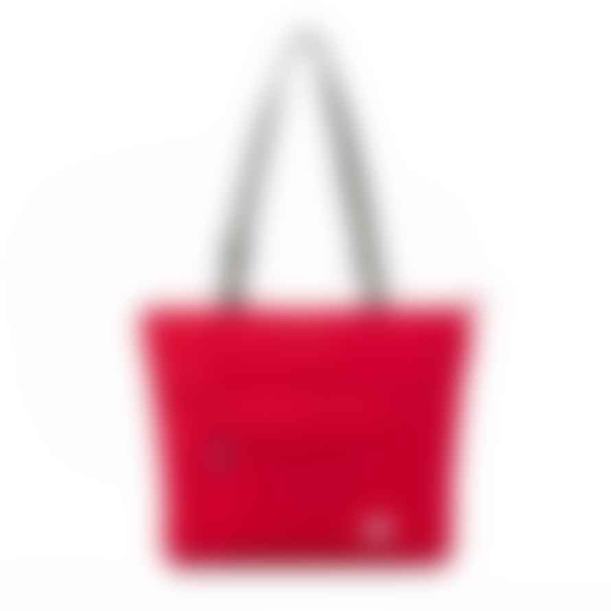 ROKA Roka Tote Shopping Bag Trafalgar B Medium Recycled Repurposed Sustainable Nylon In Cranberry