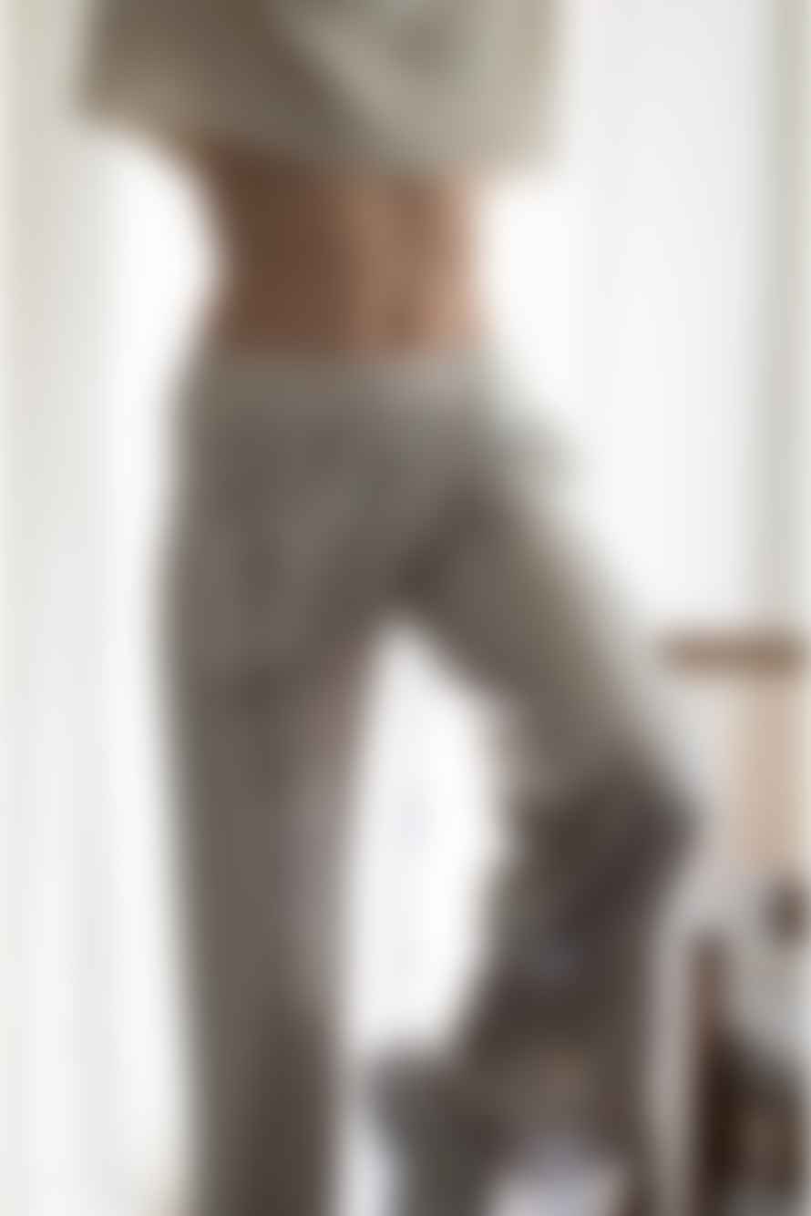 Jeff Rihana Sequin Trousers In Silver