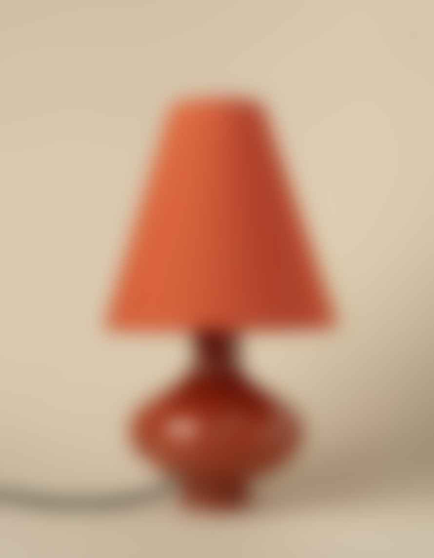 Los Objetos Decorativos Dark Red Glass Conical II Lamp