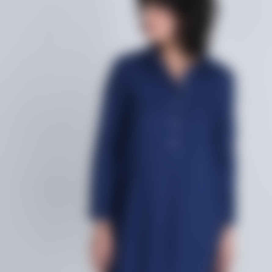 Bibico Alexa Shirt Dress - Textured Denim