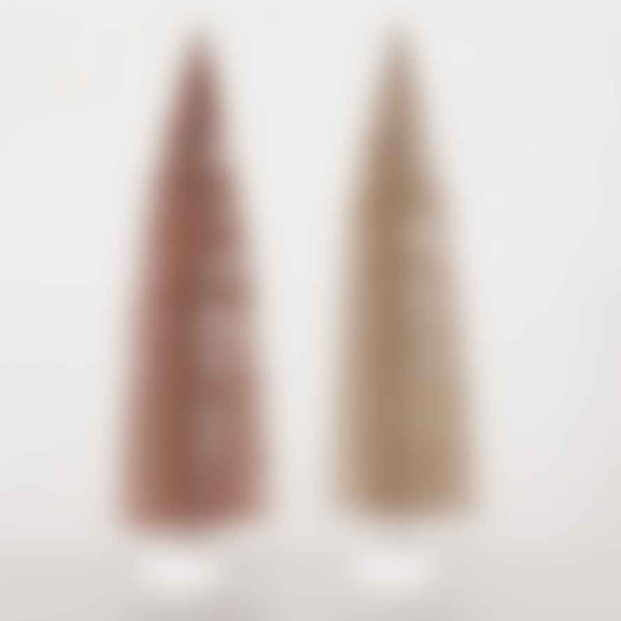 &Quirky Tall Bottle Brush Christmas Tree : Rose Gold or Champagne