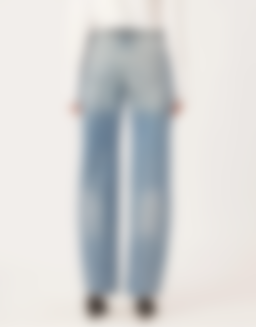 DL1961 Dl1961 Ilia Barrel Leg Low Rise Jeans Aged Mid