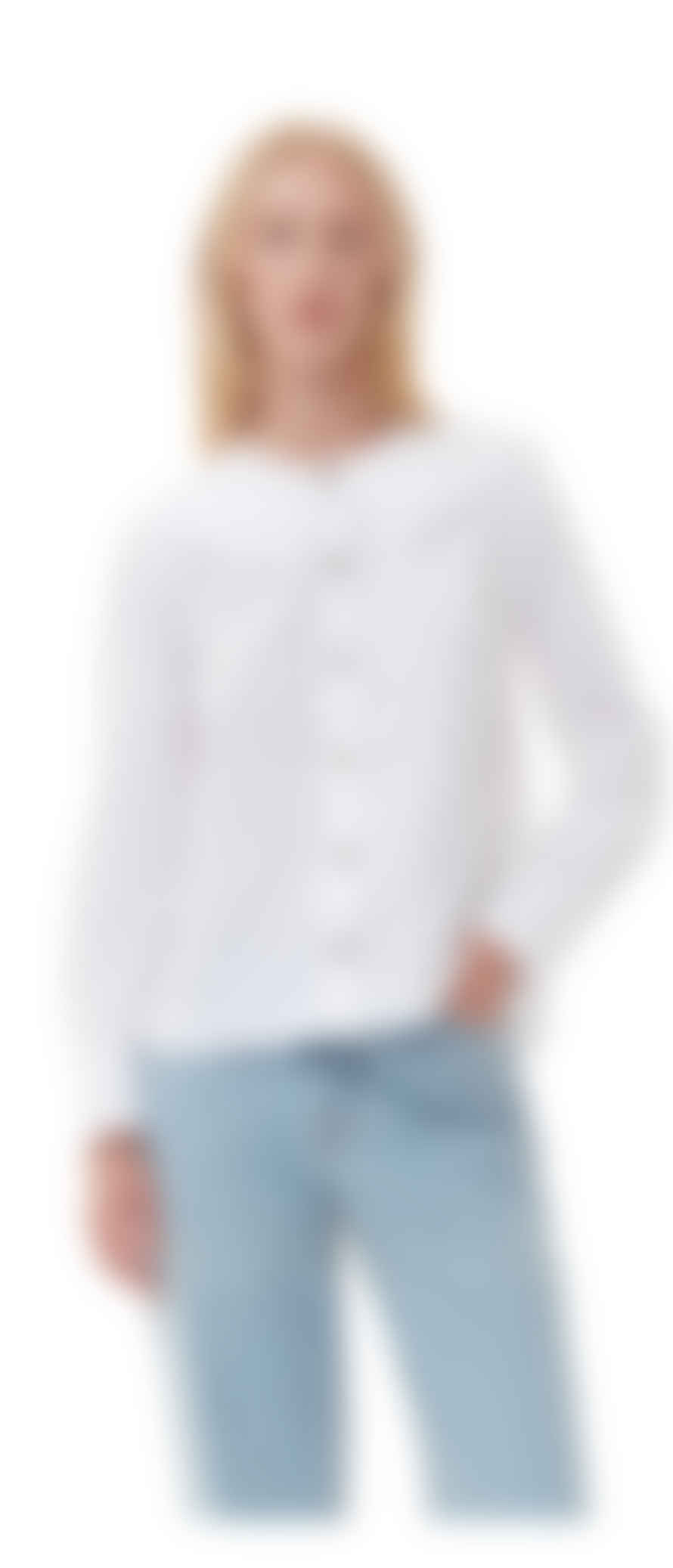 Ganni Cotton Poplin Double-Collar Shirt