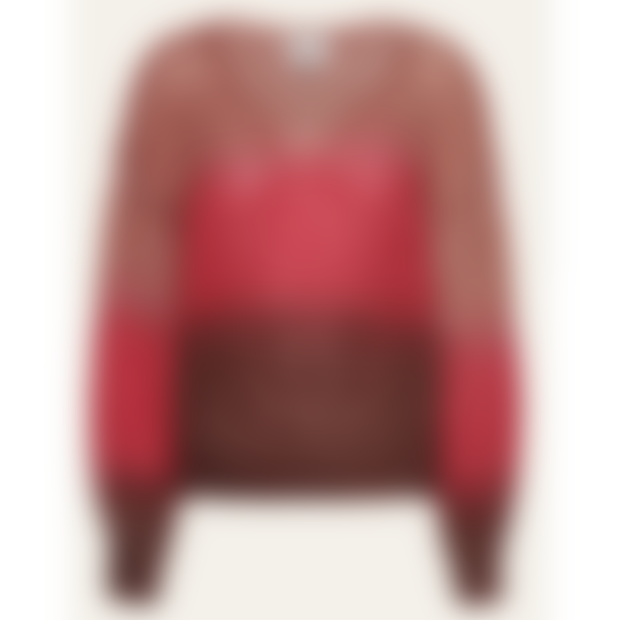 American Dreams Milana Mohair Vneck Red Ombre - Red Ombre, S