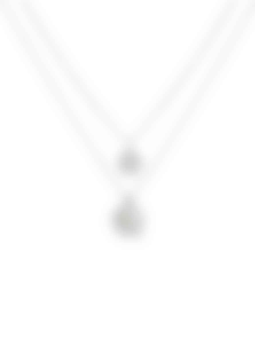 Bibi Bijoux Serenity Layered Charm Necklace Silver