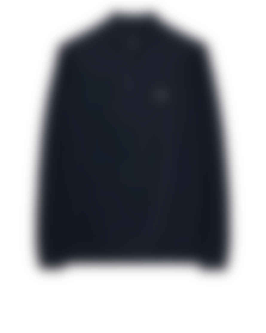 Weekend Offender Pierre Zip Funnel Neck Sweater In Navy