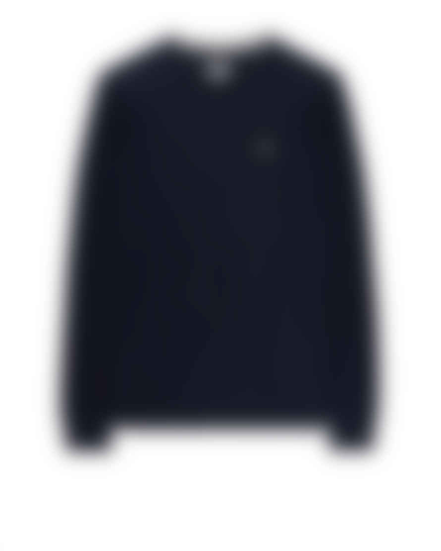 Weekend Offender Solace Crew Neck Sweater In Navy