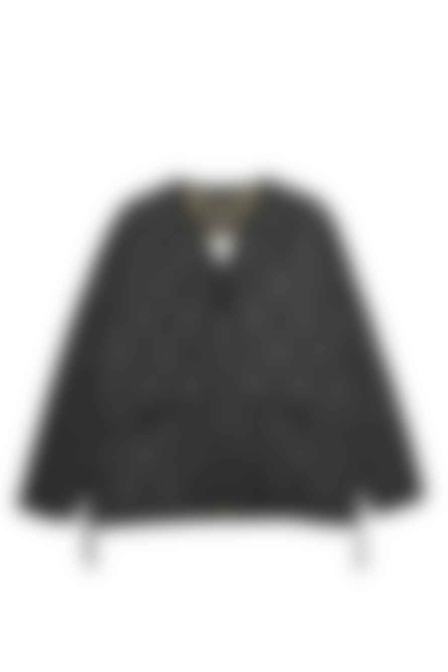 Taion Military Zip V-neck Down Jacket - Black