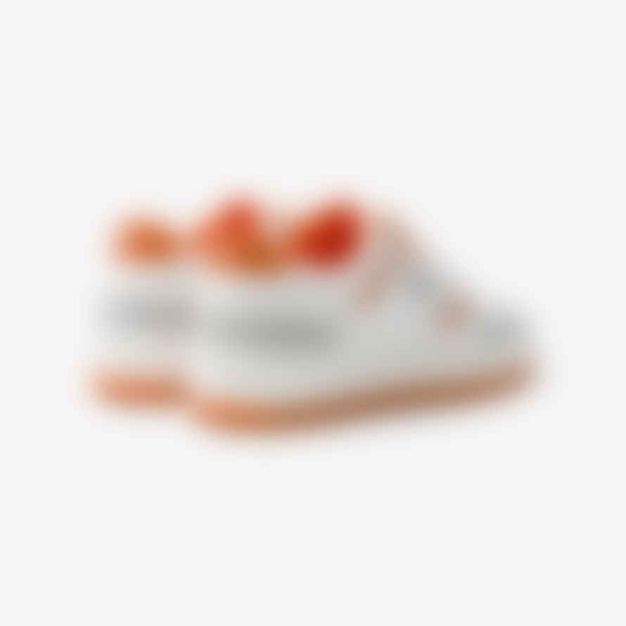 MoEa Gen1 Orange Vegan Sneakers | Orange White & Suede