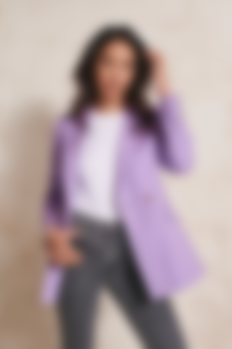 Anna James Double Breasted Blazer Lavender