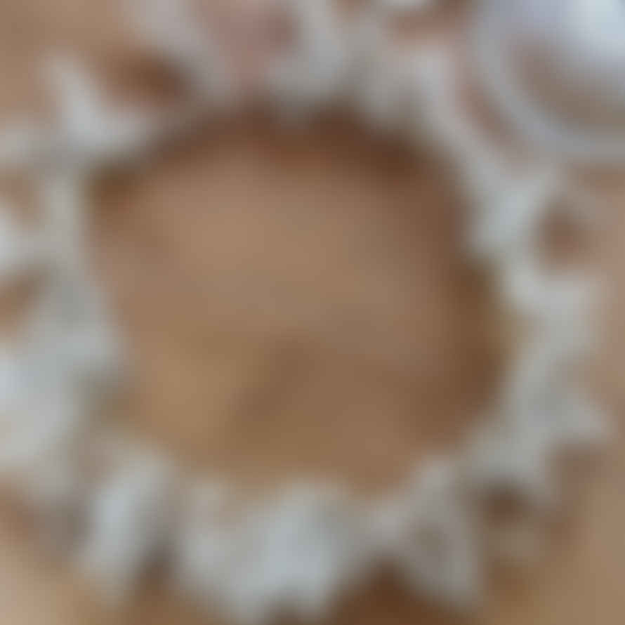TUSKcollection LARGE Beaded Snowflake Decoration Wreath