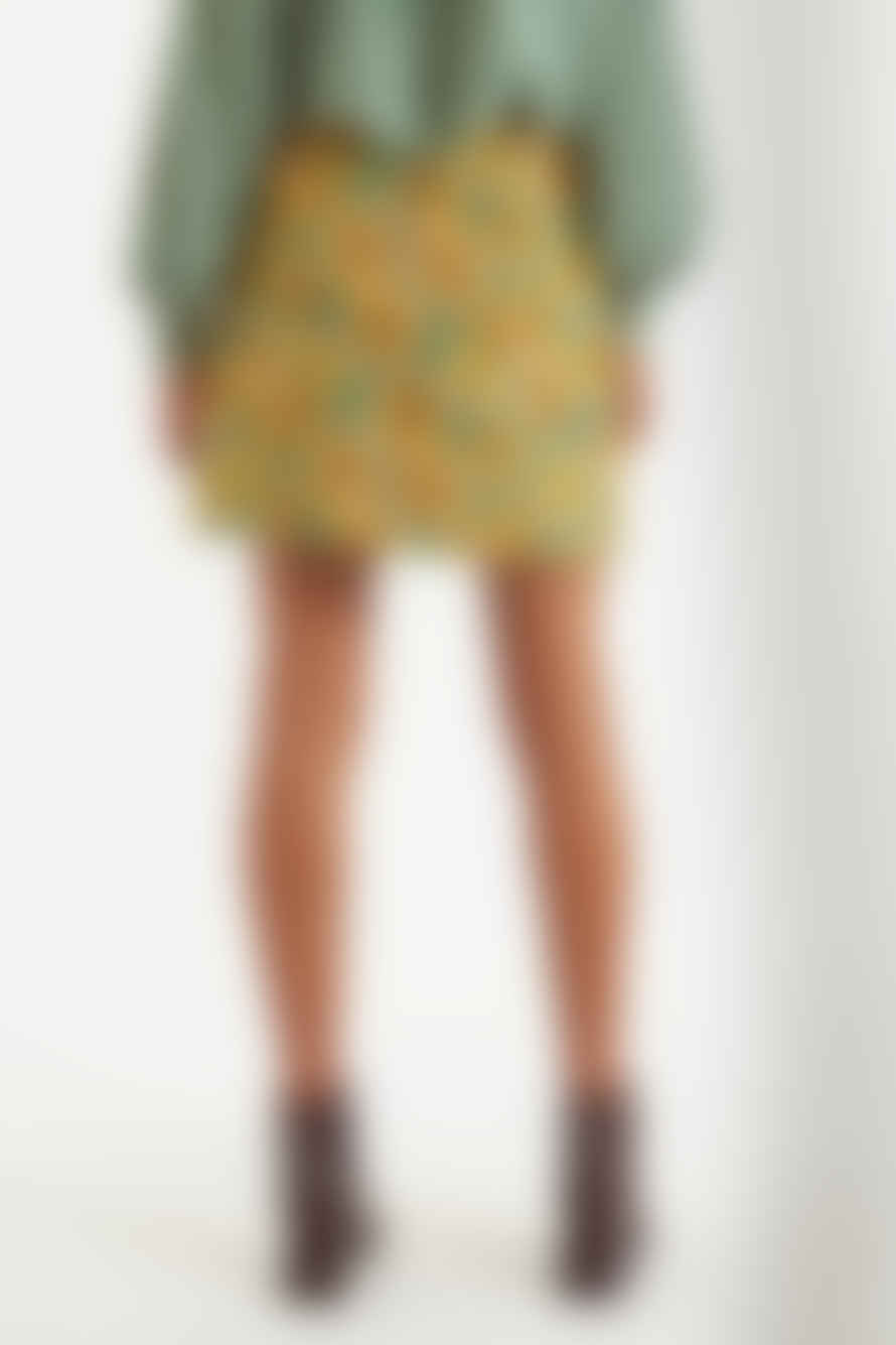 Louche London Louche Sunflower Jacquard A Line Skirt