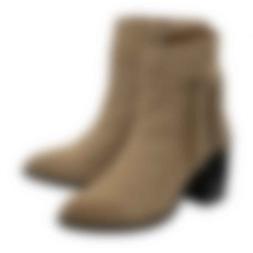 Ravel Sand Suede Soran Heeled Ankle Boots