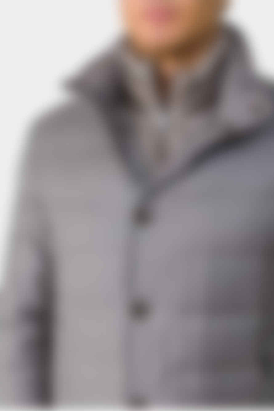 MONTECORE - Longline Hi-tech Laminated Fabric Down Padded Coat In Light Grey F05mucx505