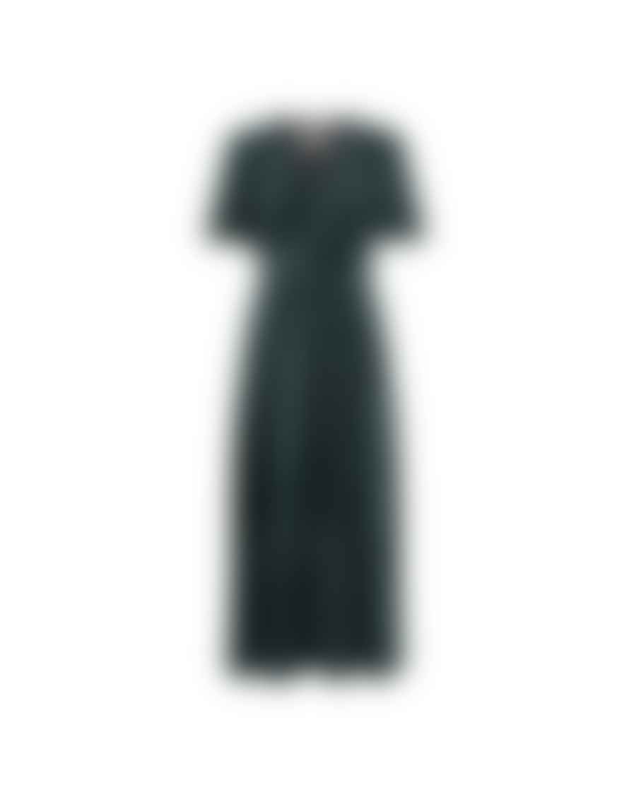 Cefinn Cefinn Gina Plisse Velvet Wrap Dress Size: 14, Col: Dark Green