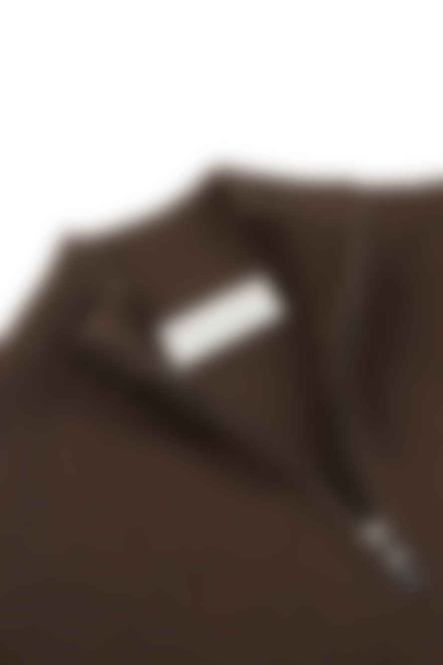 FILIPPO DE LAURENTIIS - Chocolate Brown Wool & Cashmere 1/4 Zip Neck Sweater Mz3mlwc7r 290