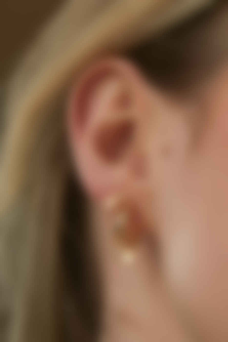 Estella Bartlett  Duo Star Stud Earrings - Gold Plated