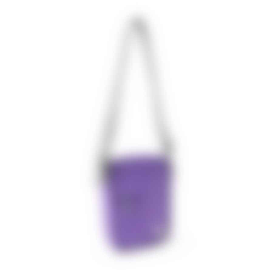 ROKA Roka London Cross Body Shoulder Bag Bond Recycled Repurposed Sustainable Canvas In Imperial Purple