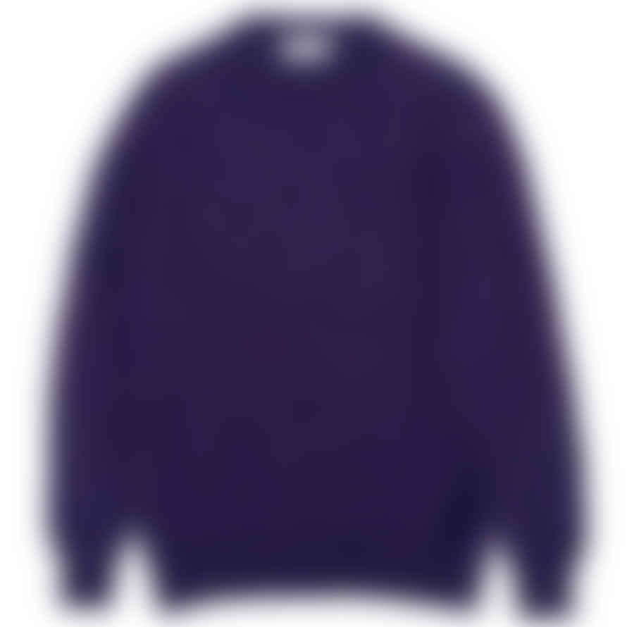 Fresh Bruce Crew Neck Wool Sweater Purple