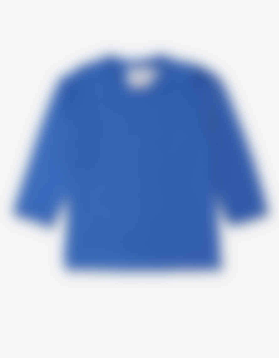 Toby Tiger Organic Blue Basic Long Sleeved T Shirt