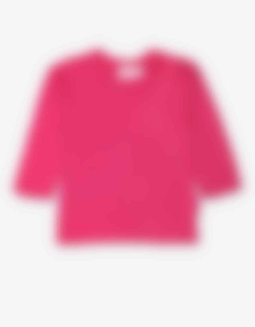 Toby Tiger Organic Pink Basic Long Sleeved T Shirt