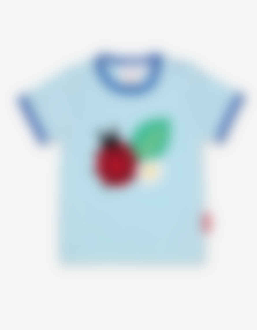 Toby Tiger Organic Ladybird Applique T Shirt