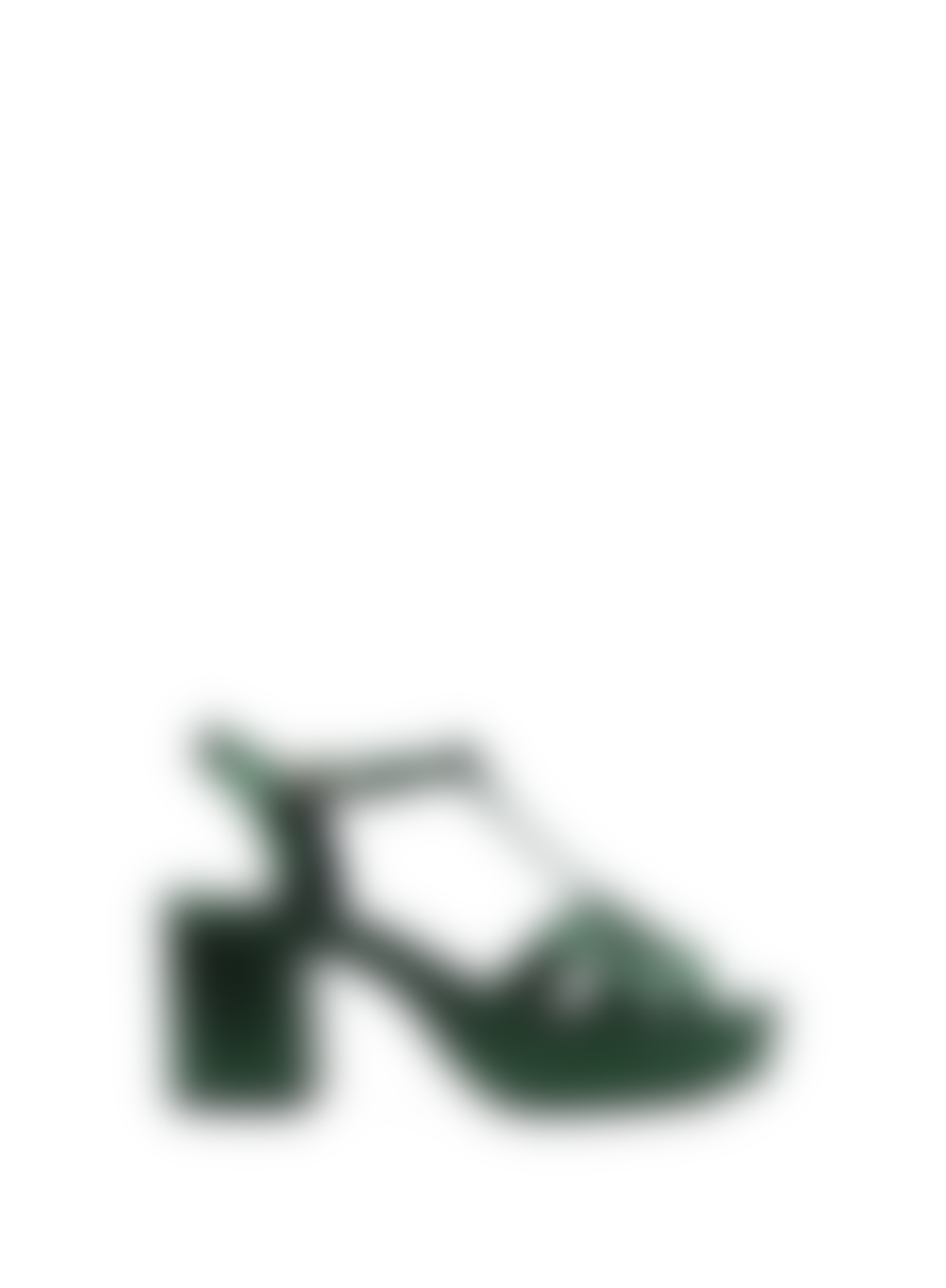 Esska Charlie Heels In Green Metallic From