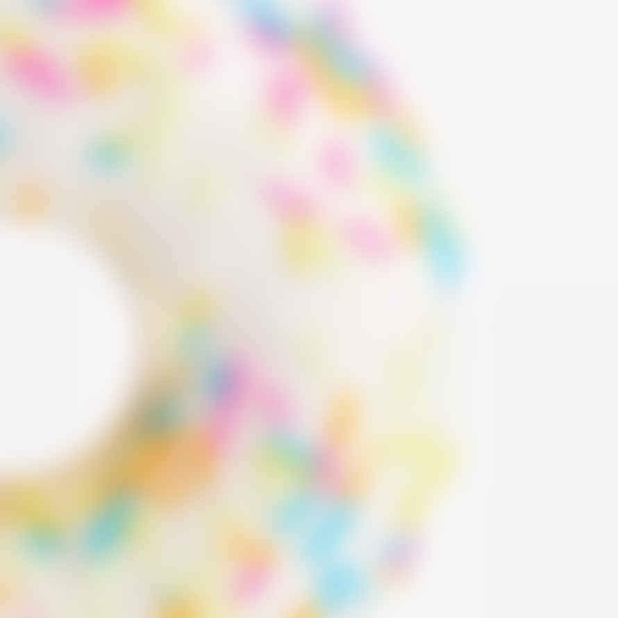 Vondels White Donut With Sprinkes Tree Decoration