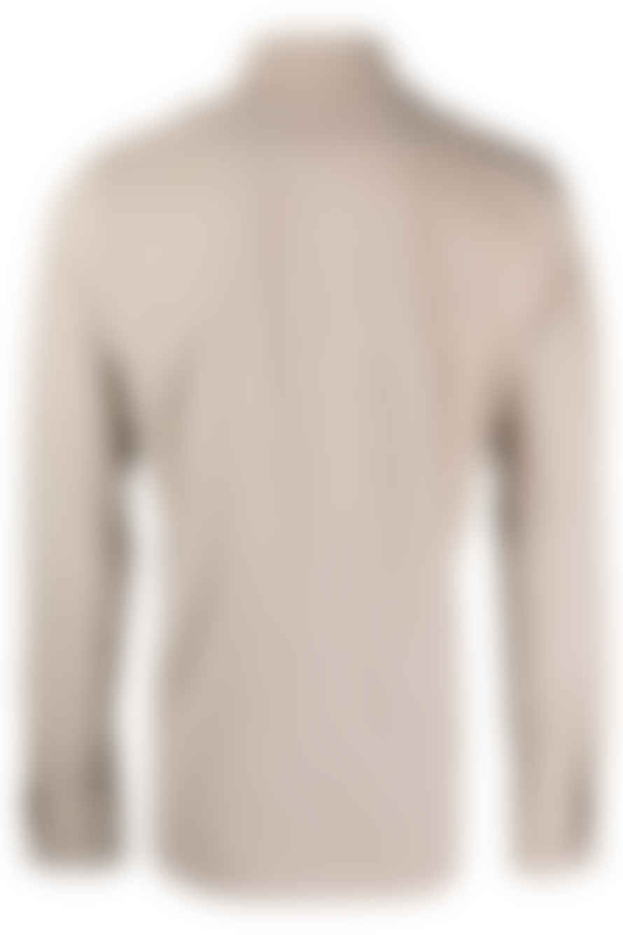 Circolo 1901 - Super Soft Stretch Cotton Jersey Shirt In Rainy Day Beige Cn4036