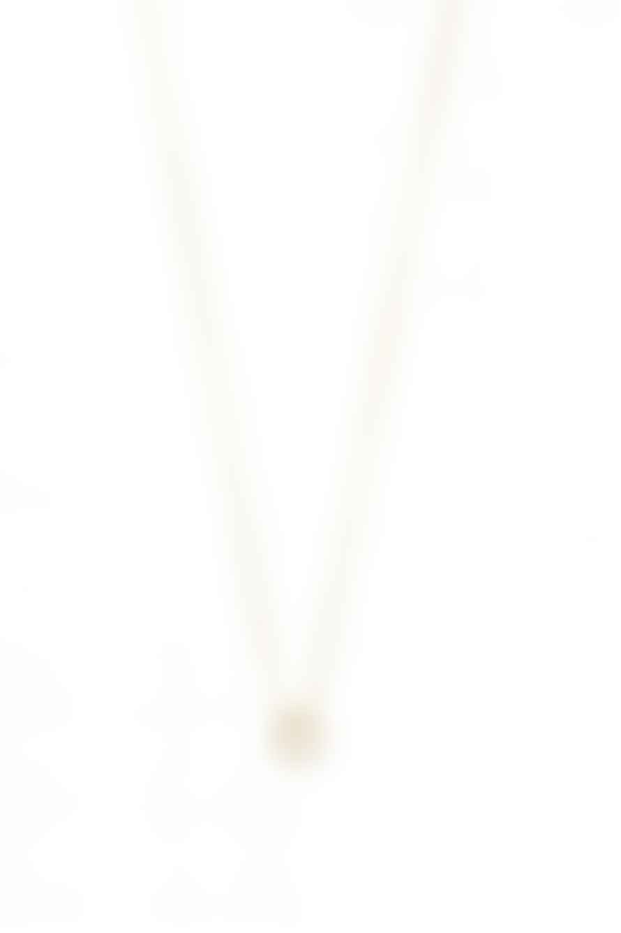 Pilgrim Rogue Crystal Halo Necklace In Gold